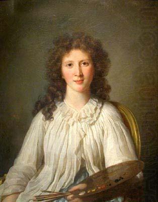 Portrait of Adelaide Binart epouse Lenoir, unknow artist